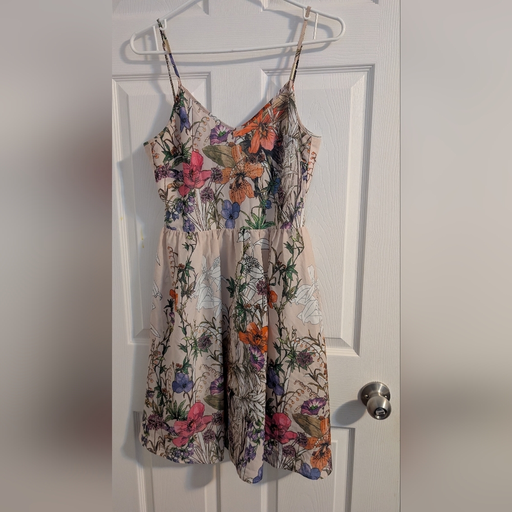 💙 LIME 💙Floral Spaghetti Strap Dress